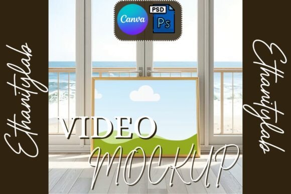 Download Ocean View Video Frame Mockup - Premium Resources