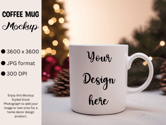 Download White Mug Product Mockup Photo Christmas - Mug product mockup Collection