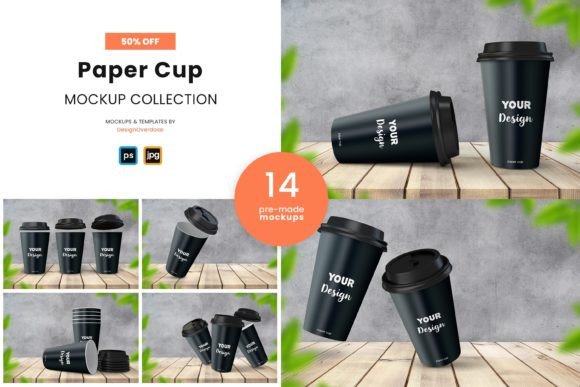 Download Photorealistic Paper Coffee Cup Mockup - Premium Bundle