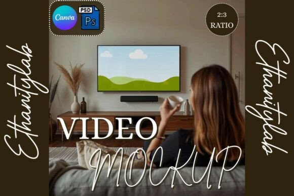 Download Video TV Frame Mockup | Canva &amp; PSD - Premium Resources