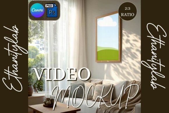 Download Video Vertical Frame | Canva &amp; PSD - Premium Bundle